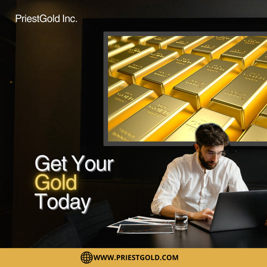 A stack of gold bars sitting on a desk.