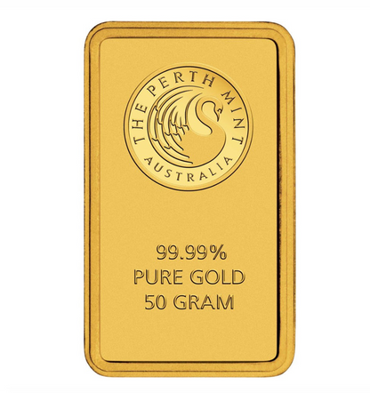 50g Peth Mint Gold Bar