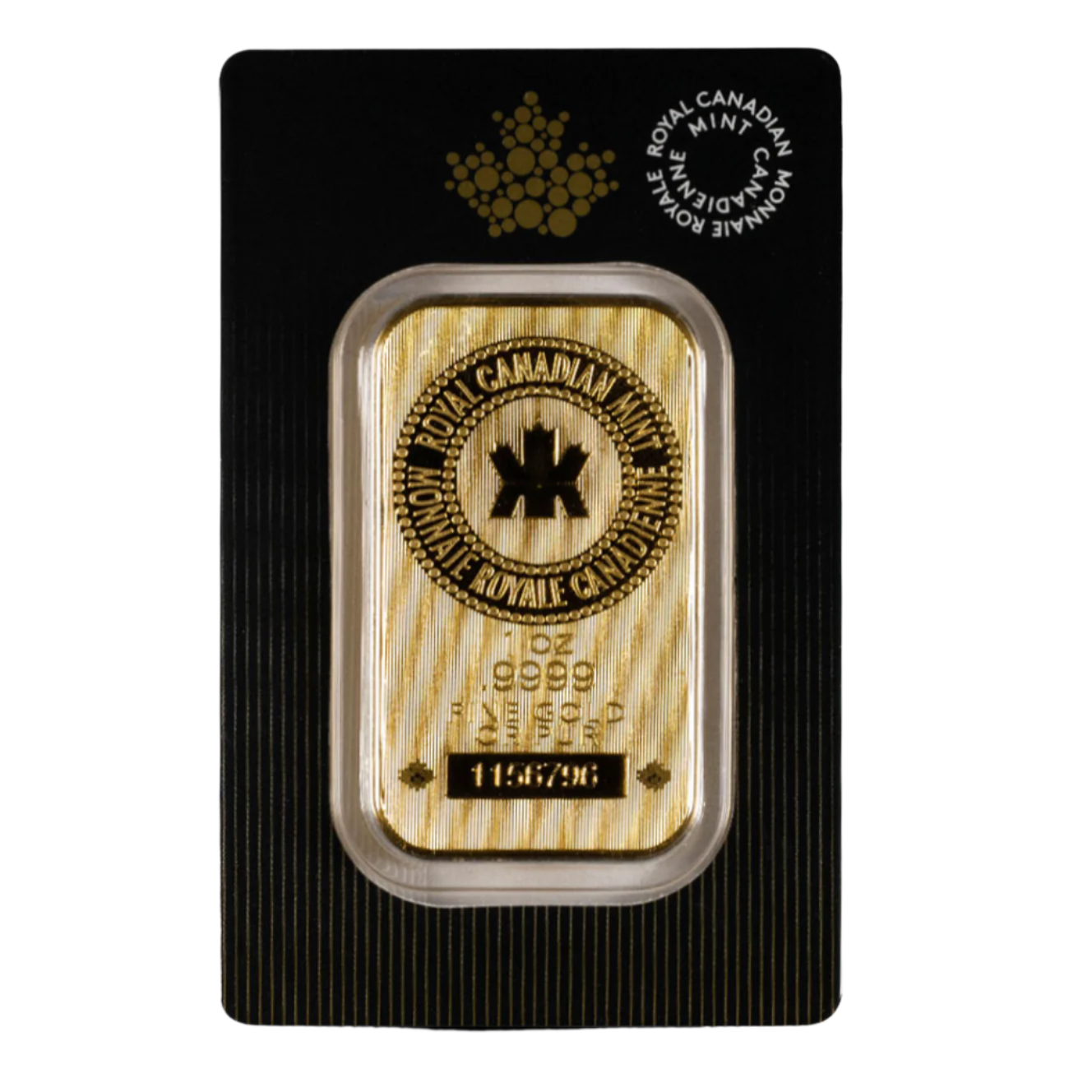 1oz (RCM) Royal Canadian Mint Gold Bar (New w/ Assay)