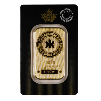 1oz (RCM) Royal Canadian Mint Gold Bar (New w/ Assay)