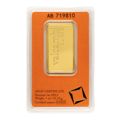 1 oz Valcambi Gold Bar