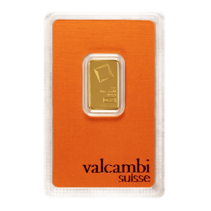 5 Gram Valcambi Gold Bar