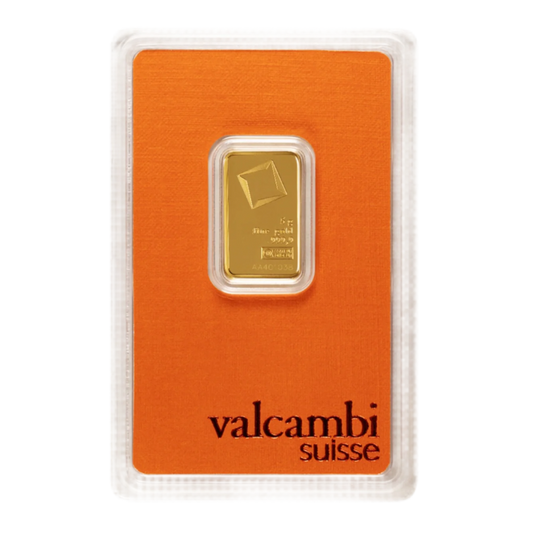 5 Gram Valcambi Gold Bar