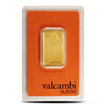 20 Gram Valcambi Gold Bar