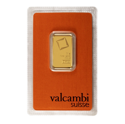 10 Gram Valcambi Gold Bar