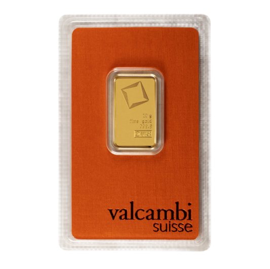 10 Gram Valcambi Gold Bar